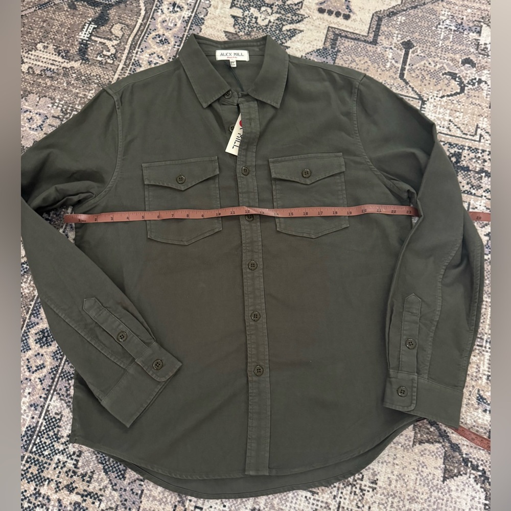 Alex Mill Olive Casual Button Down Shirt
